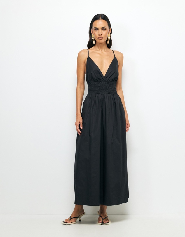 AERE - Enna Organic Cotton Midi Dress