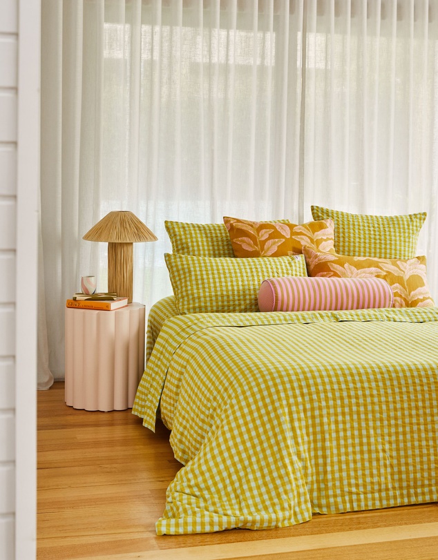 Mosey Me - Citrus Seersucker Quilt Cover