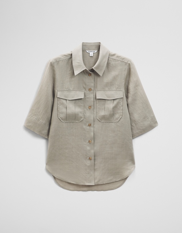 Country Road - Ramie Utility Blouse