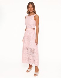 Petal & Pup - Isabelle Maxi Skirt Set - Pink