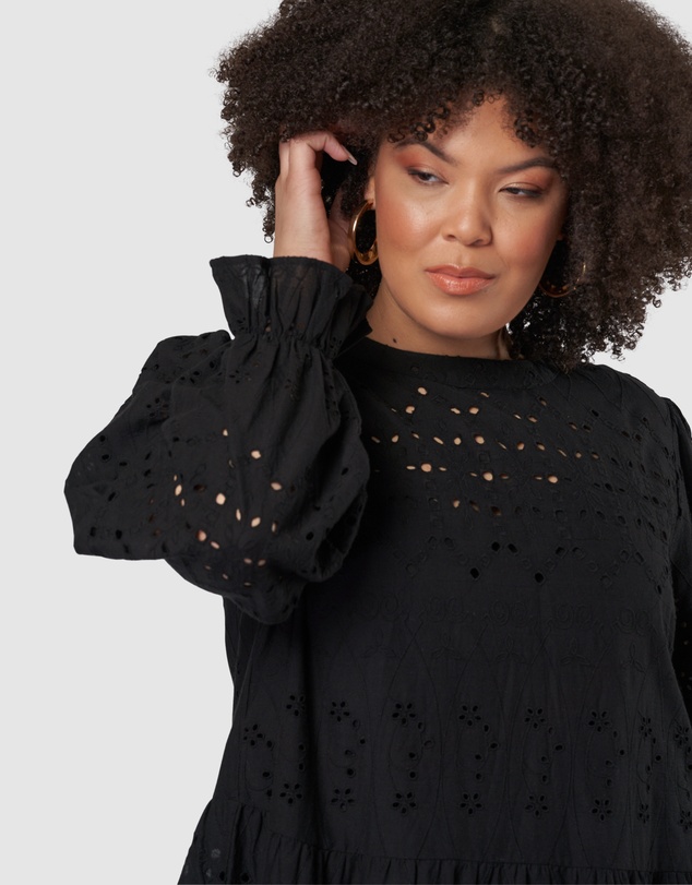 Something 4 Olivia - Billie Broderie Mini Dress