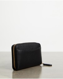 Coach - Polished Pebble Leather Essential Small Zip Around Card Case