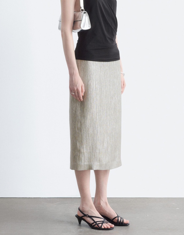 & Other Stories - Dobby Column Skirt