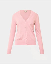 Forcast - Nicolette V-Neck Knit Cardigan