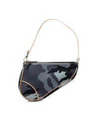 Pre-Loved by Azura Reborn - Pre-Loved Mini Canvas Camouflage Saddle Pochette