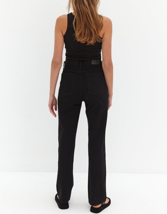 Style Addict - CORE Straight Leg Jeans - Black