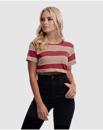 DVNT - Read Between Crop Top