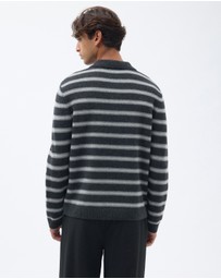 AERE - Stripe Wool Polo