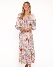Petal & Pup - Faris Off Shoulder Midi Dress - Floral