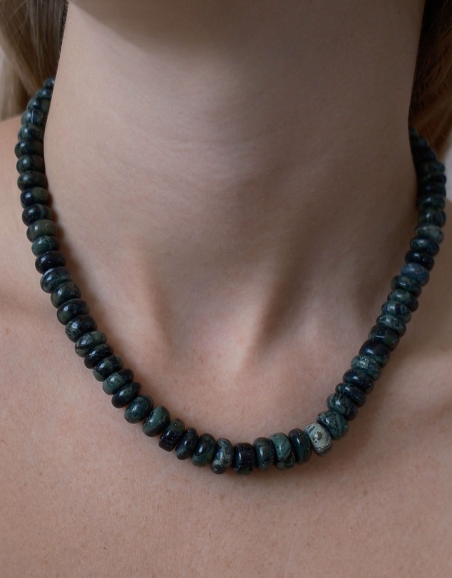 JUJU & CO - Green Jasper Necklace