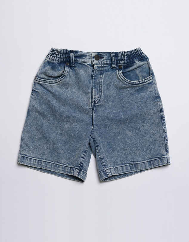 Stock & Co. - Axis Elastic Waist Stretch Denim Short - Youth