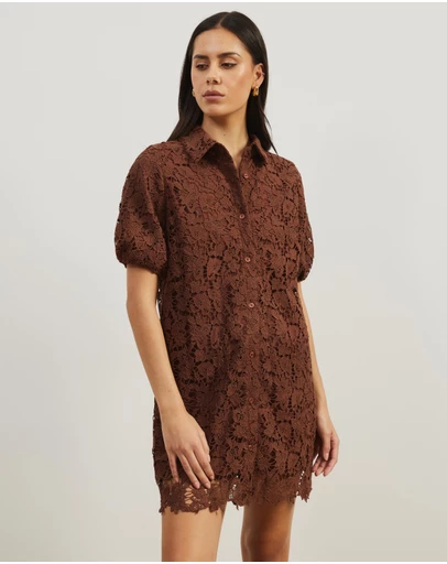 Atmos&Here - Rio Broderie Shirt Dress