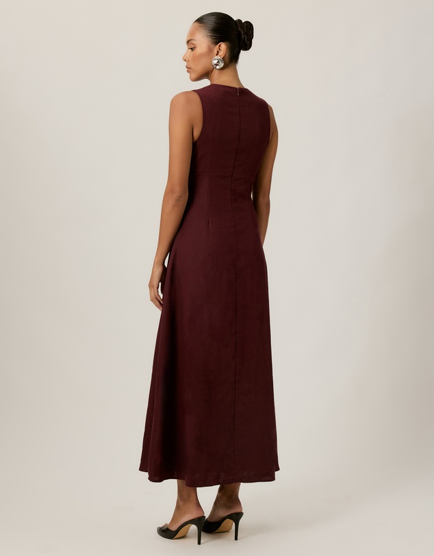 Tussah - Saphira V Neck Midi Dress