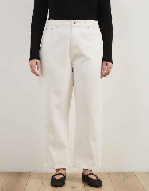 Atmos&Here Curvy - Milla Straight Leg Jeans