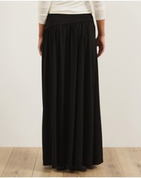 Atmos&Here - Marin Asymmetric Waistline Maxi Skirt