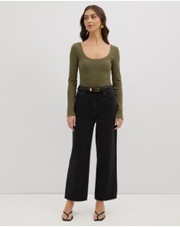 Dazie - Street Style Straight Leg Denim Jeans