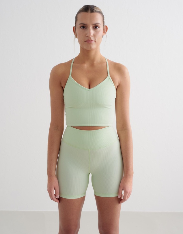 Aim'n - Ribbed Performance Midi Biker Shorts