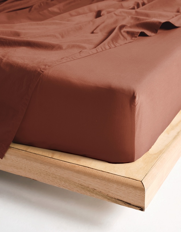 Linen House - Augusta 500TC Cotton Sateen Fitted Sheet 50cm