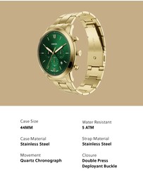 Fossil - Neutra Gold Tone Chronograph Watch