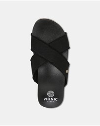 Vionic - Panama Beach Slide - Black Canvas