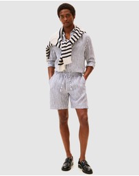 Tommy Hilfiger - Mercer 7 Inch Linen Stripe Shorts