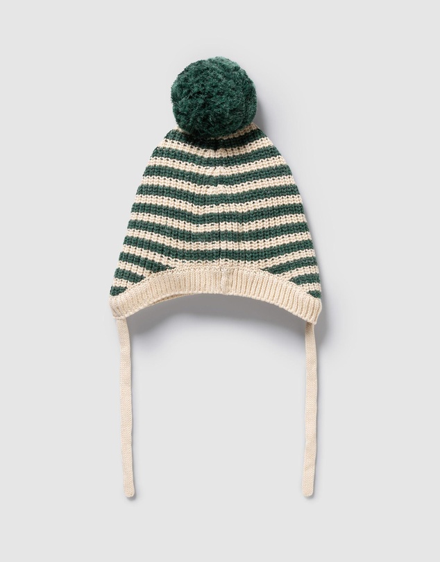 Wilson & Frenchy - Organic Knitted Stripe Bonnet - Babies