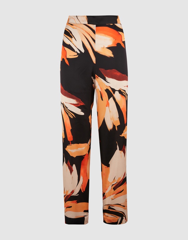 Sans Complexe - Pure Chic Floral Print Viscose Satin Pyjama Pants