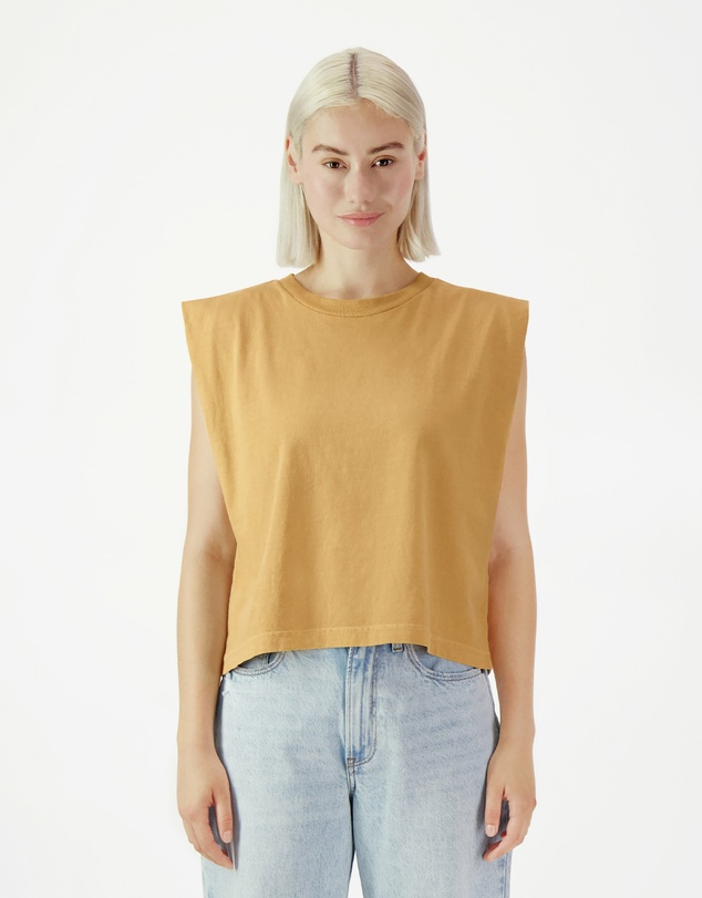 American Apparel - Heavyweight Garment Dyed Women's Muscle T-Shirt