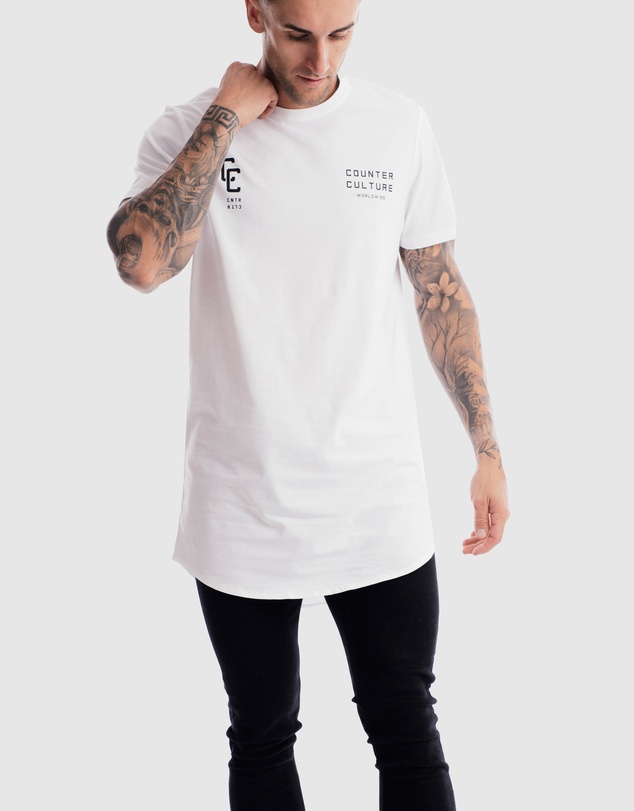 Counter Culture - Classify Curved Hem Tee