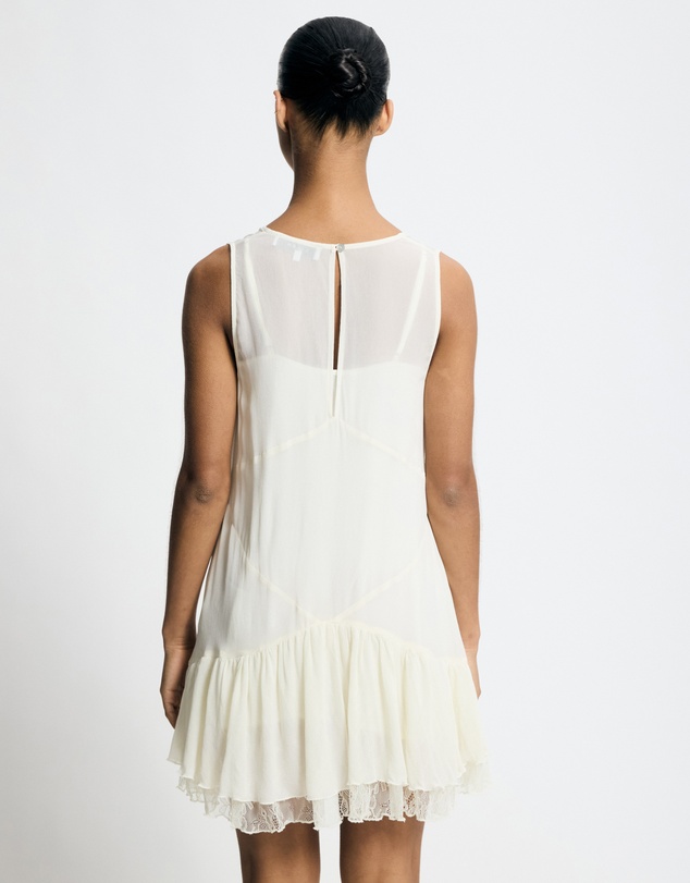 Lover - Ione Deep V Contrast Mini Dress