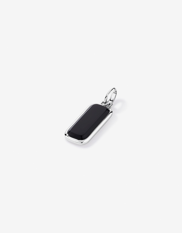 Michael Hill - Black Onyx Oblong Pendant in Sterling Silver