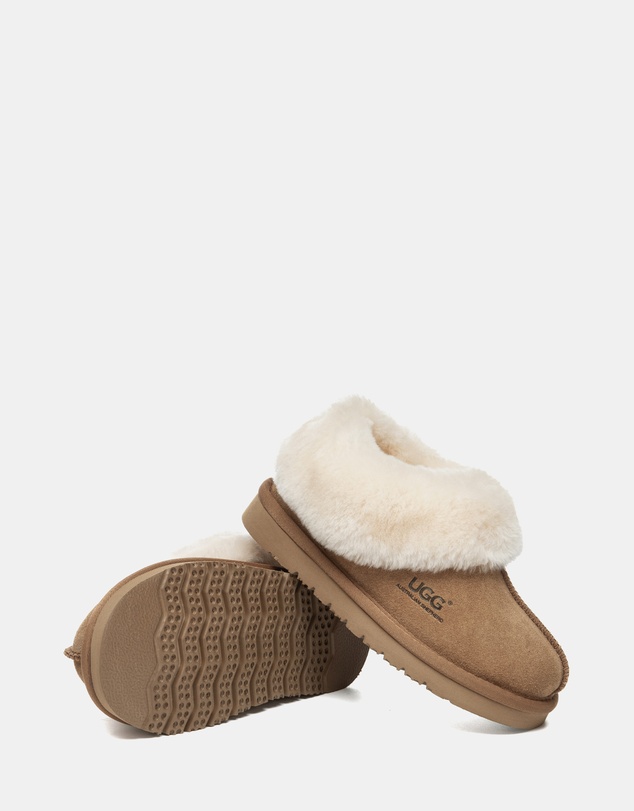 EVERAU - Australian Shepherd Ugg Kids Homey Slipper Cow Suede Upper House Shoes