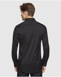 Oxford - Black Stretch Travel Shirt