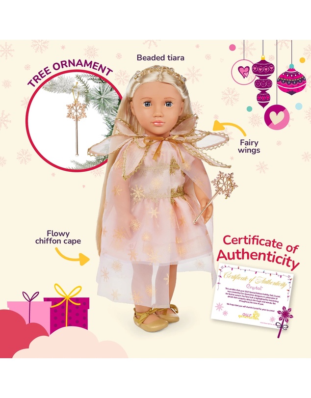 Our Generation - Special Event Christmas Pink Fairy Crystal