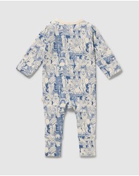 Wilson & Frenchy - Organic Zipsuit With Feet - Babies