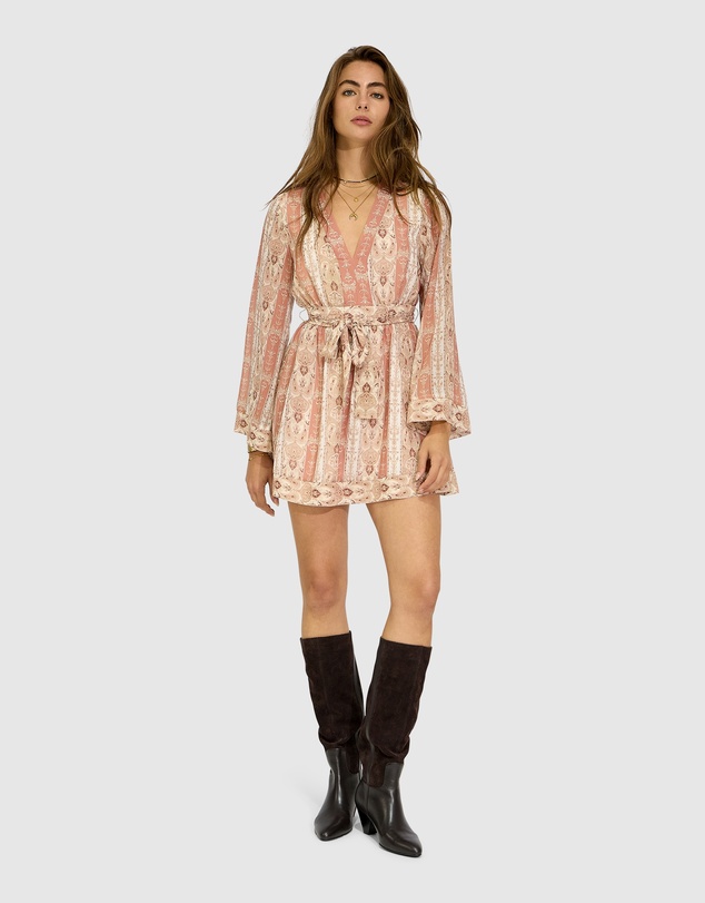 Belle & Bloom - Precision Flared Sleeve Mini Dress