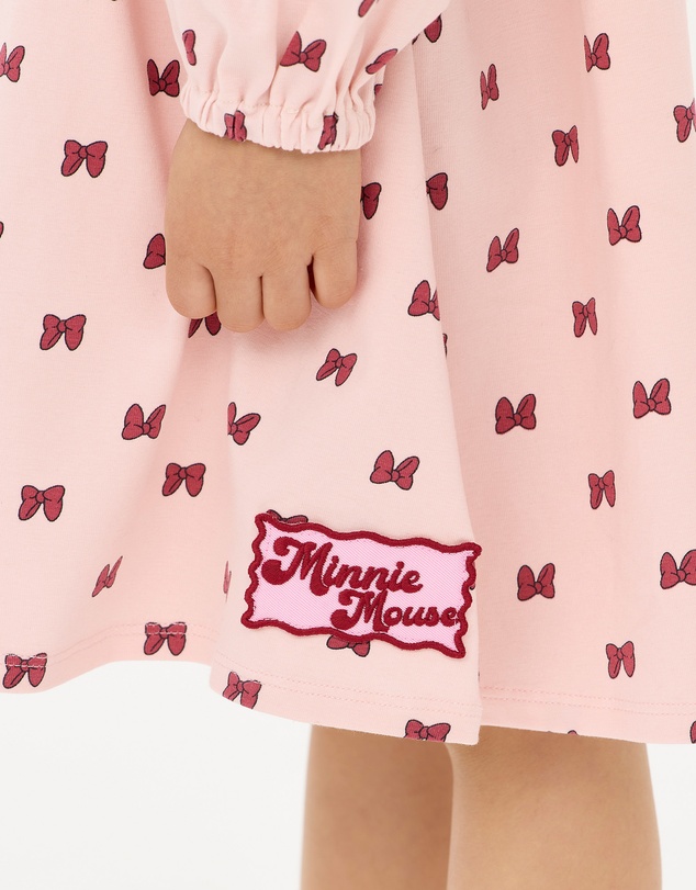 Rock Your Kid - Minnie Mouse Minnie Bow Long Sleeve Jersey Dress