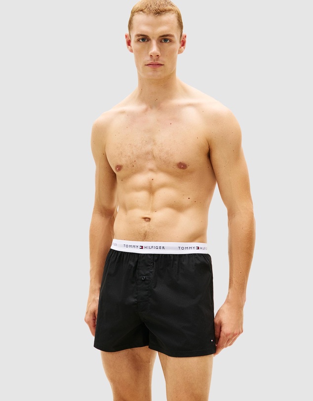 Tommy Hilfiger - 2-Pack Signature Logo Poplin Boxer Shorts