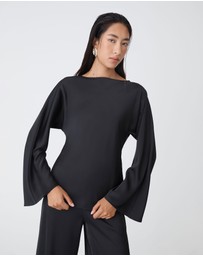 Forcast - Asma Satin Bias Cut Top