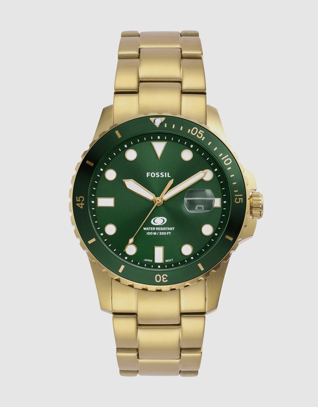 Fossil - Fossil Blue Dive Gold Tone Analogue Watch
