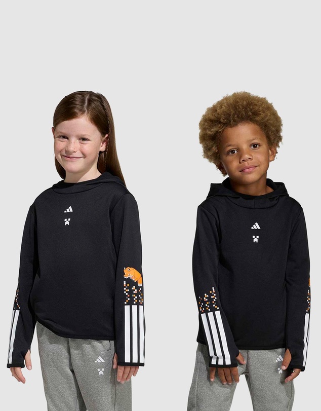 adidas Sportswear - Adidas Minecraft Training 3 Stripes Hoodie - Kids-Teens