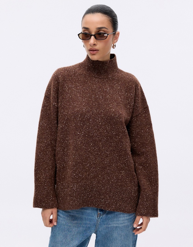 Revibe - Repaired Minima Esenciales Rae Merino Wool Silk Blend Jumper - AU 8