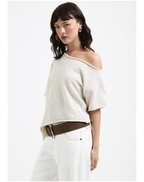 Subtitled - Asymmetric Knit Top