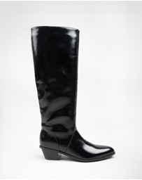 RAID - Reeona western knee boots in black