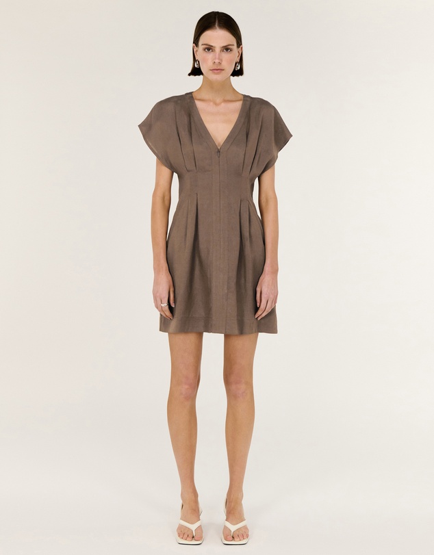 Staple the Label - Evian Deep V Mini Dress