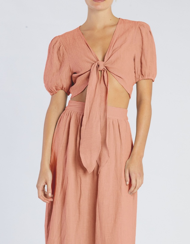 Amelius - Saloma Linen Crop Top