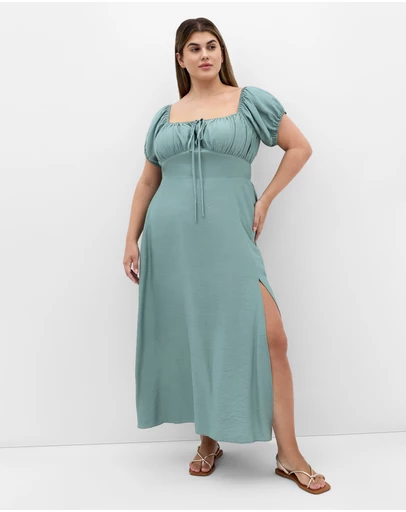 City Chic - Abbigail Split Maxi Dress