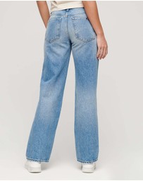 Superdry - Organic Cotton Mid Rise Wide Leg Jean