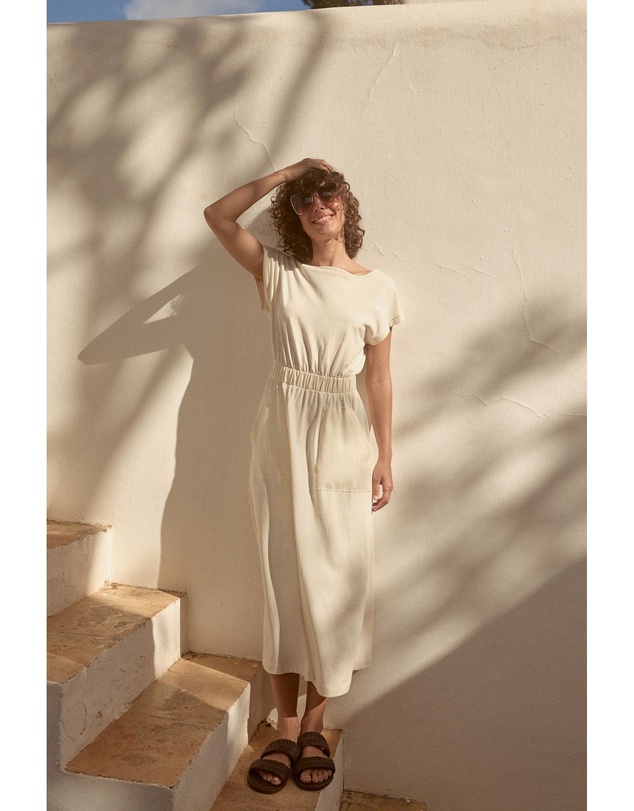 cream gold dress & One-Strap Full Length other fitted bodice with a White Dresses in Mini, Size:US10