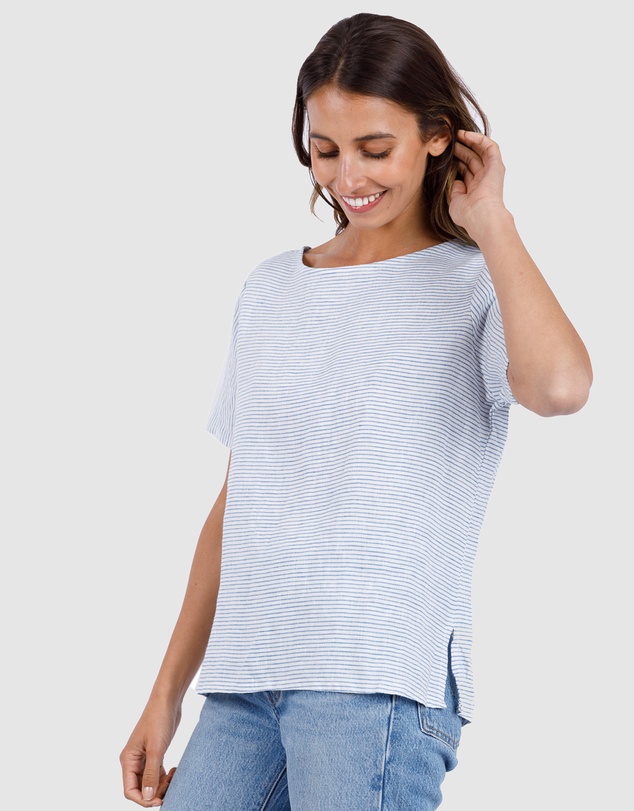 CAMIXA - Teena Linen T-shirt Top